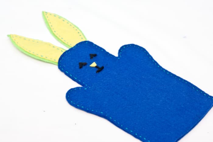 Step 10: Your Bunny Puppet is finished. Take a look at what you've made. Are there any finals details you would like to add to your Bunny?