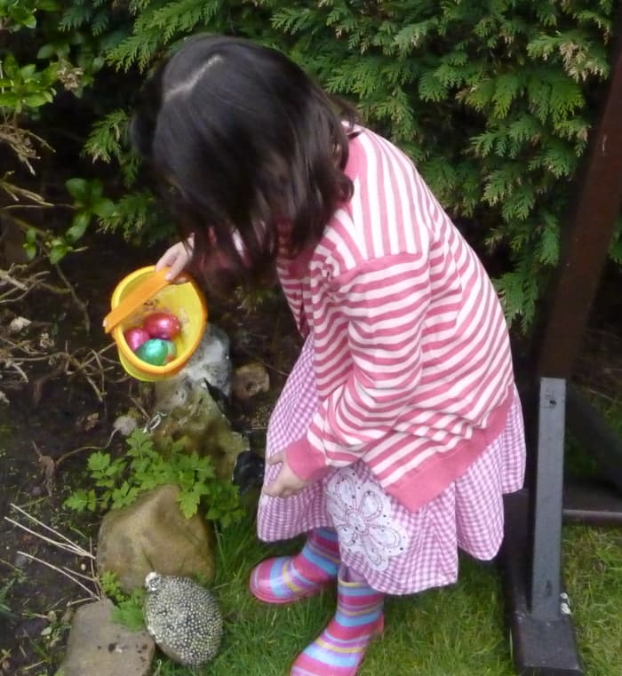 Children can have fun searching for eggs that the Easter Bunny left with an egg hunt.