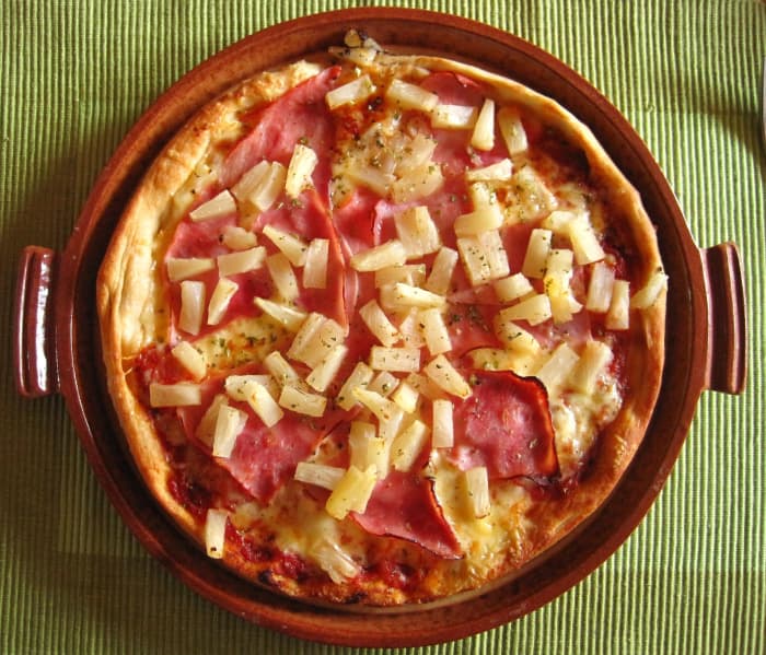 The only thing Hawaiian about a Hawaiian pizza is the pineapple on top. The ham and pineapple pizza was actually invented by a Canadian!