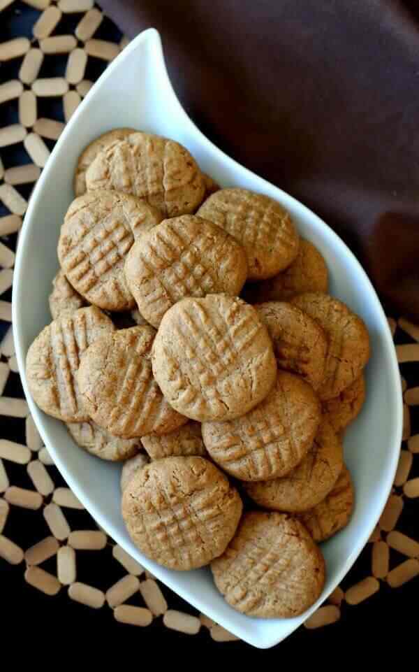 Whip up a batch of simple peanut butter cookies to share today