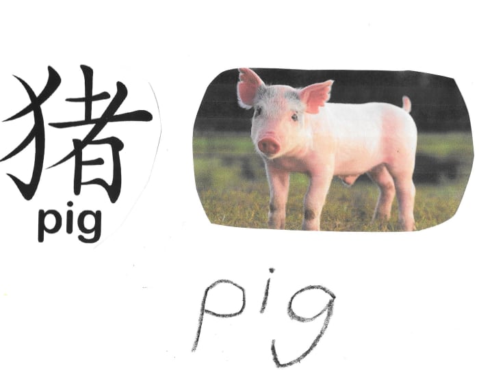 Here's one idea to use with the characters above. Have the children cut out a picture of the pig to pair with the character they have cut out.