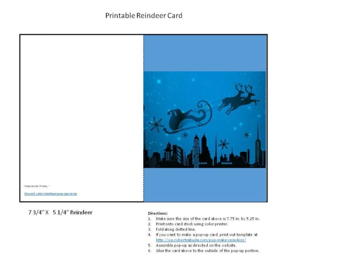 How to Make Pop-Up Reindeer Cards - HubPages