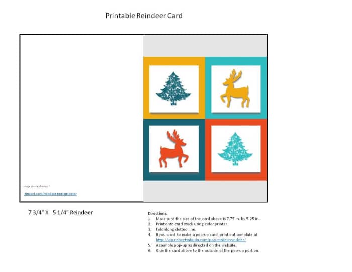 How to Make Pop-Up Reindeer Cards - HubPages