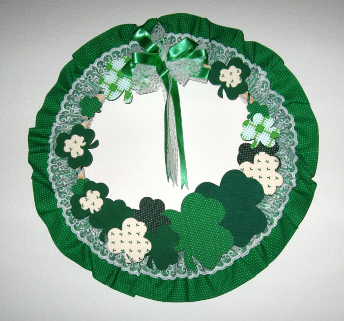This goes on the door of my home each March, but on March 17, I put it on my golf cart. Make sure all the elements on a wreath are well-attached so they won't fall off from the breeze as you drive around.