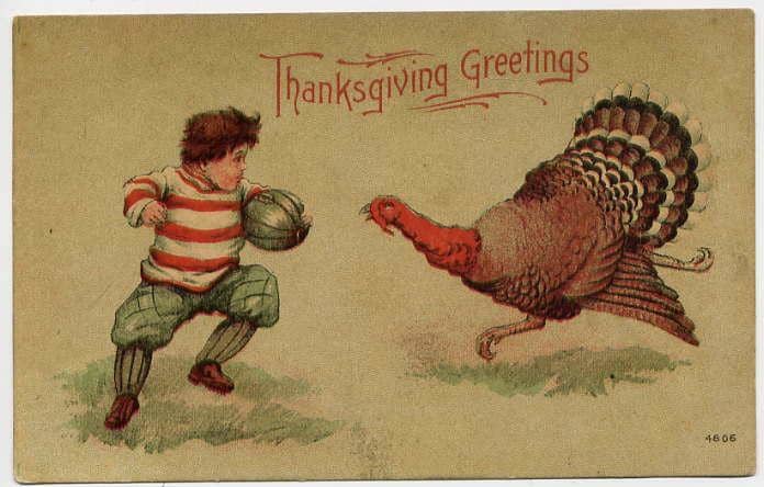 The association between Thanksgiving and football dates back to 1876, when Yale and Princeton played their first Thanksgiving game.