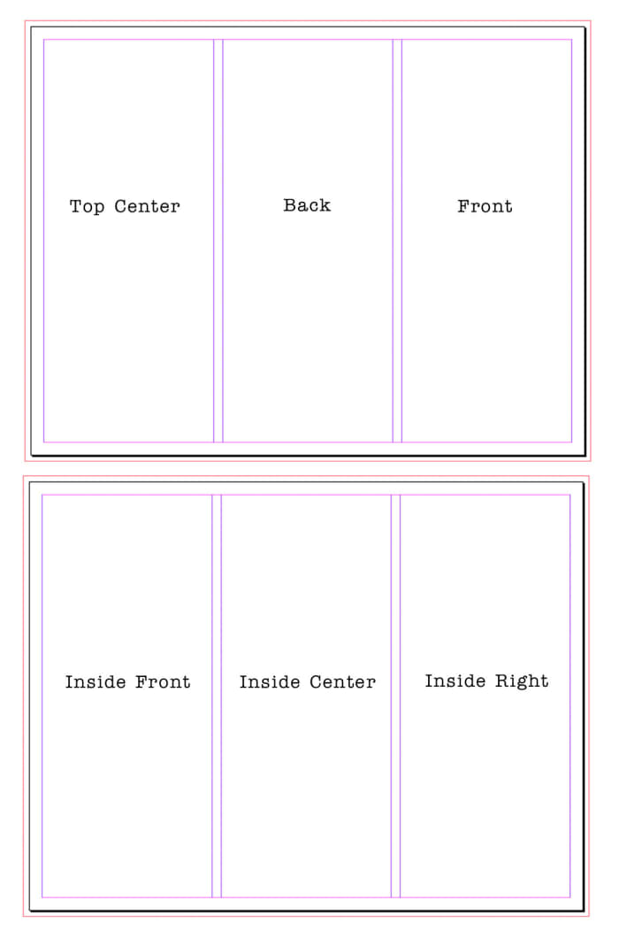 Tri-Fold Brochure panel layout.