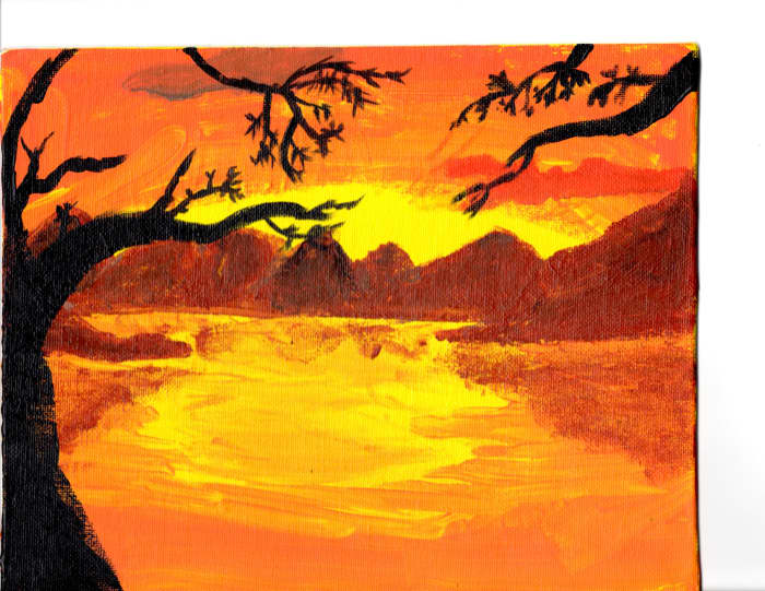 Source: This is a painting my daughter, Chrishell, had painted. I do have her permission to use this painting.