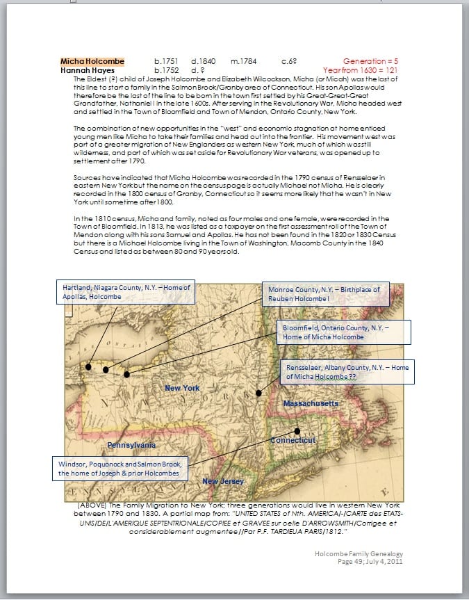 In this screen shot sample, an annotated map, using text boxes and shapes (lines), share the page with regular Word text. Everything was made right in Word.