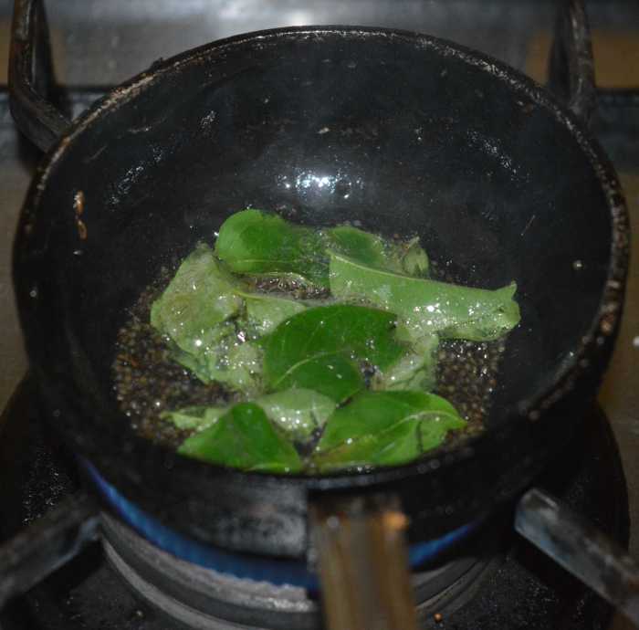 Step three: Make a tempering as per instructions.