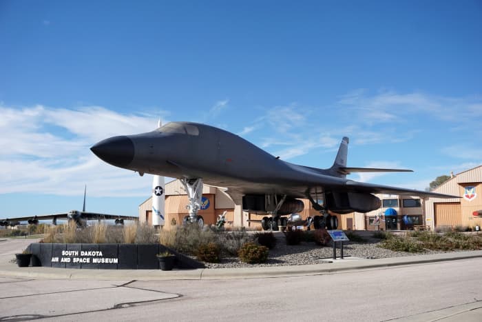 B-1 static display just about a mile from my mom and dad's house at the Ellsworth AFB, South Dakota Air and Space Museum