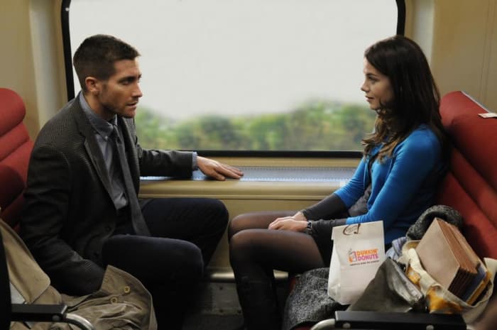 Monaghan (right) provides some emotional weight to the story which does feel a little gimmicky at times.