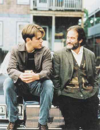Matt Damon and Robin Williams in Good Will Hunting