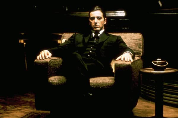 The terminally chill Michael Corleone (Al Pacino) in a still from The Godfather - The Coppola Restoration Giftset