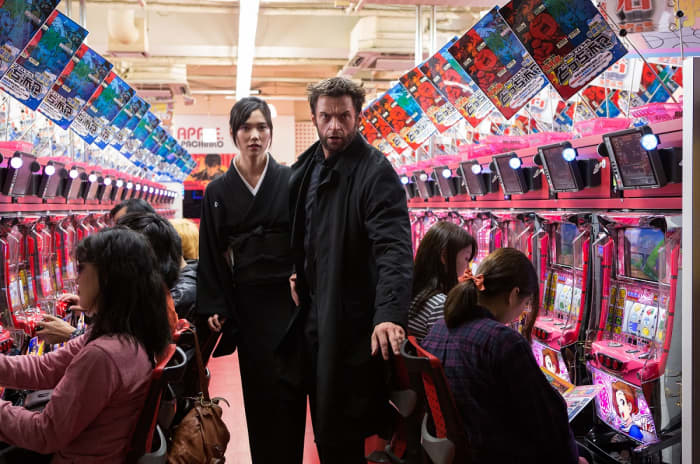 Just point Mariko (Tao Okamoto) and Wolverine (Hugh Jackman) in the direction of the pachinko machines.