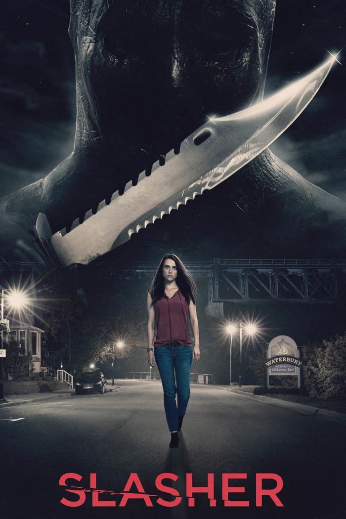 Slasher - a series about a serial killer who is stalking adults in a small town called Waterbury instead of teenagers around a lake