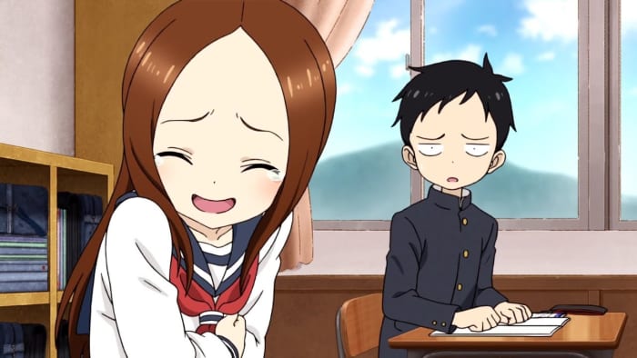 "Karakai Jouzu no Takagi-san" ("Skilled Teaser Takagi-san")