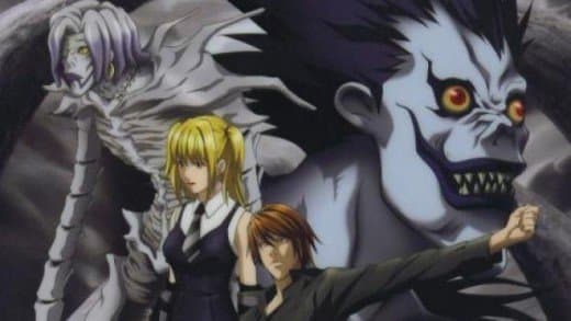 Light Yagami and Amane Misa, together with the shinigamis respectively associated with them, Ryuk and Rem