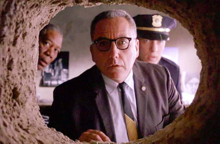 Gunton's performance might lack a little presence but his role as Warden Norton is one of the most outwardly detestable villains in cinema history.