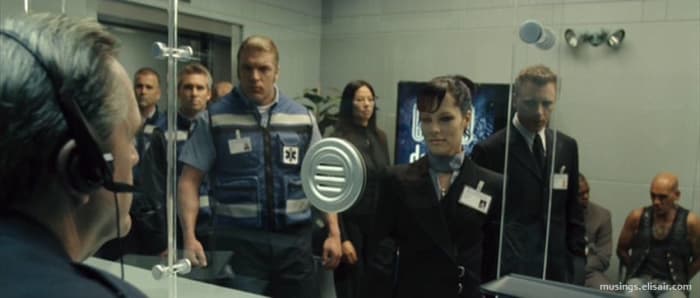 The bad guys have no exposition whatsoever while both Posey and Triple H feel miscast and uninterested. Tonally, the film is a complete contrast to the first two.