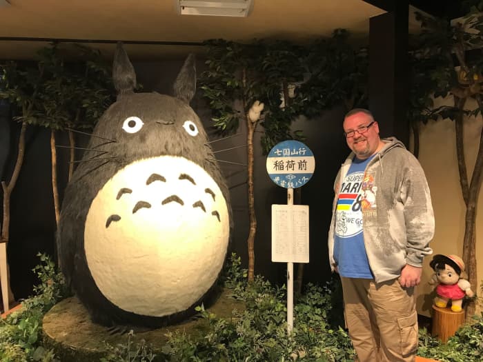 Couldn't complete this review without this picture of me and Totoro in Kyoto in April, 2019. The reason I'm soaking wet is because, like Totoro himself, I didn't have an umbrella!