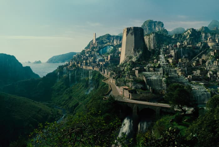 The film's at its best when it's based in the remote island paradise that is Themyscira, the home of the Amazons.