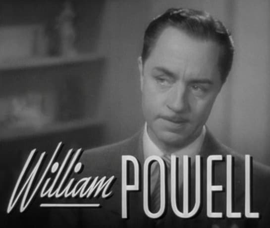 William Powell in a screenshot from the trailer for "Another Thin Man" (1939)