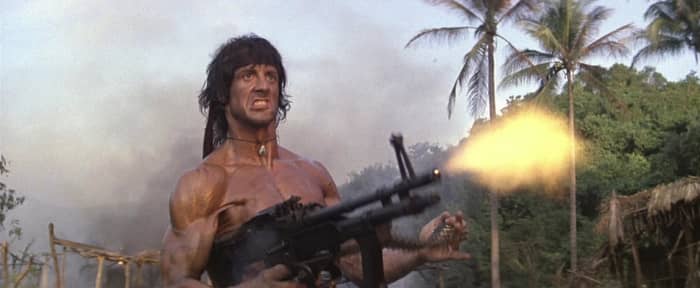 Turning the role of traumatised veteran into a glorified one-man war-machine utterly ruins the point of the first film and frankly, feels depressing enough by itself.
