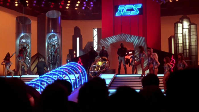 The film is unashamedly Eighties in tone but the setting and narrative make it feel eerily prescient in these days of 'reality TV' and combative game shows.