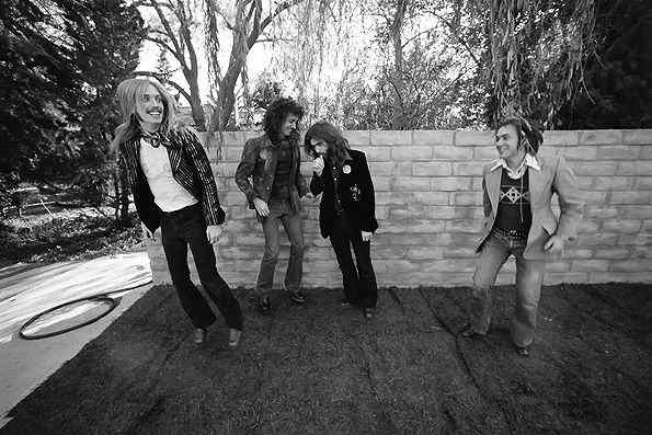Despite its exhaustive coverage of the band and its forefather Mudcrutch (seen here), the film essentially records the friendship between Tom, Mike, Benmont and Ron over the same time frame.