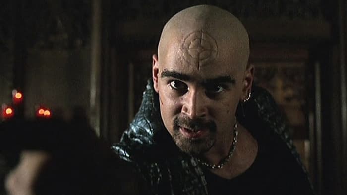 Farrell is one of many miscast actors, reducing a potential classic baddie into a stupid parody of such.