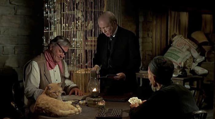 Wayne (left) deservingly won his Oscar for his performance as grizzled sharpshooter Cogburn, a role as commanding as the Duke himself.