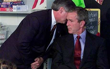 The moment President Bush was informed of the attacks on the World Trade Centre, a moment discussed in the film