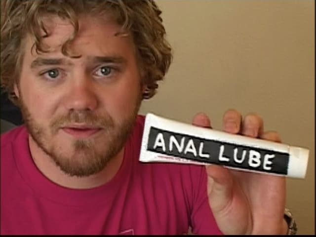 Ryan Dunn before one of the film's more infamous skits. Hopefully, the last time I'll have anal lube on my website!