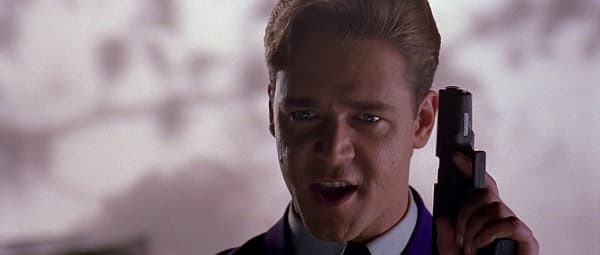 Crowe's psychotic supervillain is a memorable character - just add makeup to turn him into The Joker.