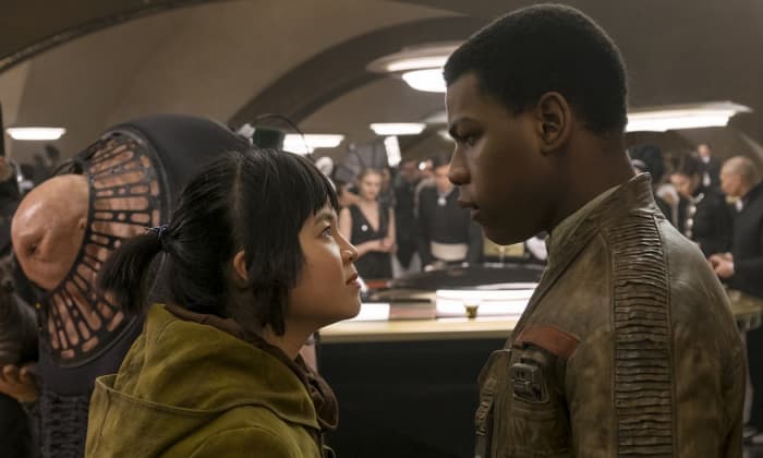 Rose (left) is one of the new characters introduced in the film, one I suspect will be around for Episode IX.