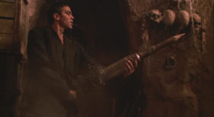The film employs a good deal of tongue-in-cheek humour from its unlikely set of characters to the unusual use of... erm, tools as weapons.