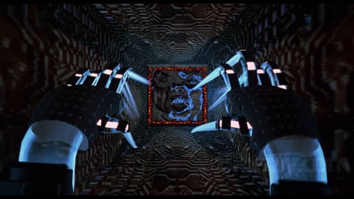 Like most early-mid Nineties techno-thrillers, the film completely misunderstood what cyberspace actually meant - it looks horribly old-fashioned.