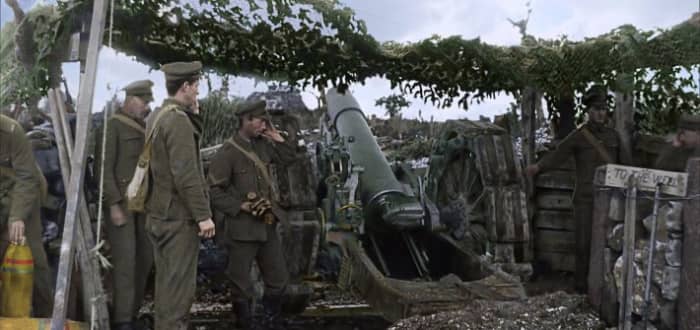 The film doesn't just bring the images back to life but puts you in the heart of life and death in the trenches and the unspeakable horrors that entails.
