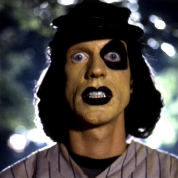 The film's camp use of costumes not only illustrates the theme of each gang but also helps the viewer identify who is who, which is useful when so many are on screen.