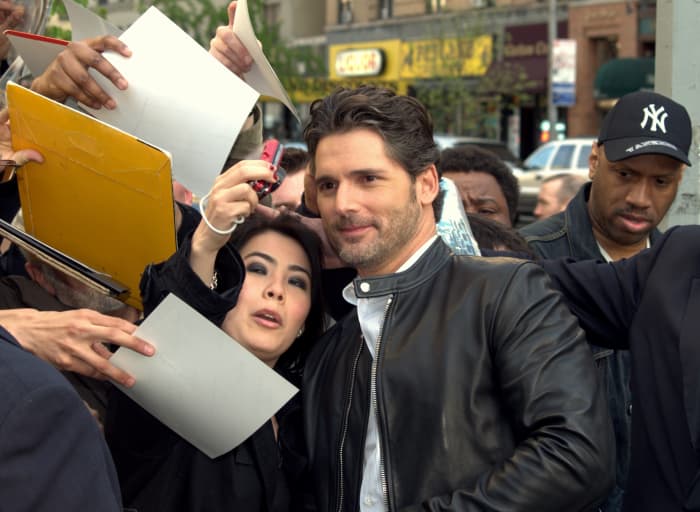Bana, seen here at the film's US premier at the Tribeca Film Festival, gives the impression that he would happily walk away from Hollywood just to fix and race cars.
