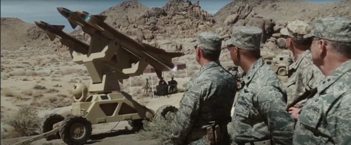 When you see an Audi logo in a movie, you know that part of the movie serves as an ad for Audi. Seeing all this stuff, and numerous real U.S. military uniforms, should tell you what this movie is an ad for.