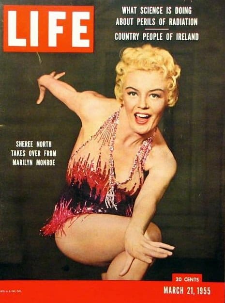 The March 21, 1955 issue of Life had a cover photo of Sheree and a story about her taking over from Marilyn. After all, ANY sexy blond actress could be a Marilyn Monroe, right?