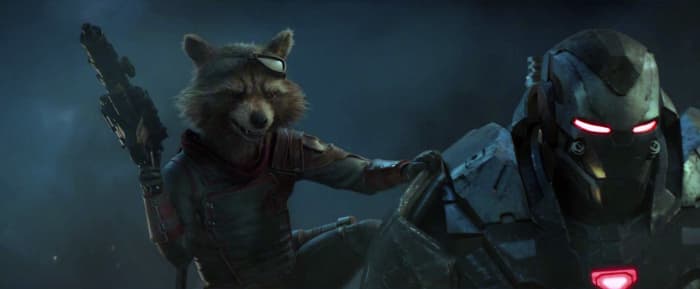 Rocket Raccoon in "Avengers: Endgame," raising the awesome since the events of, "Avengers: Infinity War."