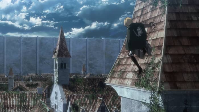 Believing there is still chance to stop the bloodshed, Armin attempts to reason with his former comrade Bertholdt.