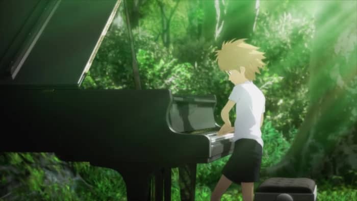 This anime is about two boys, Kai Ichinose, the son of a prostitute, and Shuuei Amamiya, who was born and raised in one of the most prestigious pianist families.