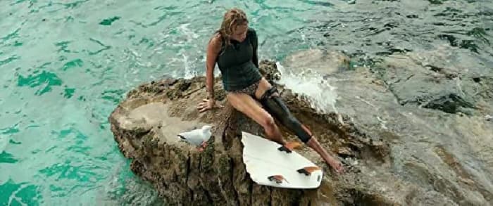 When surfing in a secret beach by herself, Nancy stumbles upon the carcass of a whale that is filled with bite marks. It doesn't take long for the attacker, a great white shark, to stumble upon Nancy as well.