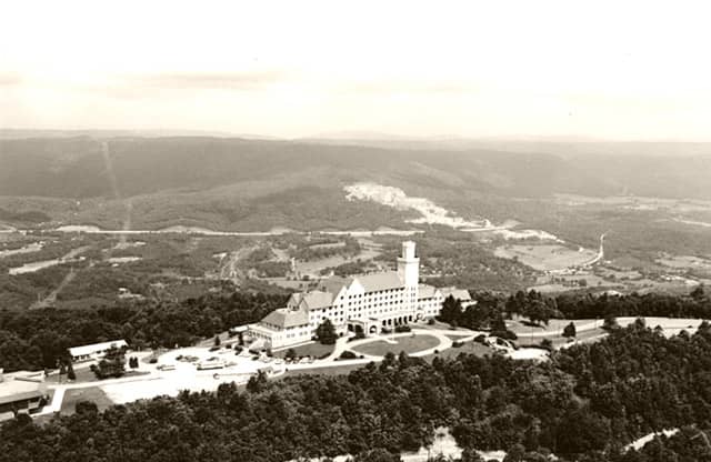 Carter's Lookout Mountain Hotel or the Castle In The Clouds. It is now a residence hall for students of Covenant College, Georgia and called Carter Hall.