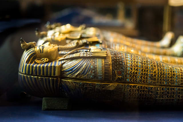 This activity center features Egyptian influences based on King Tut.