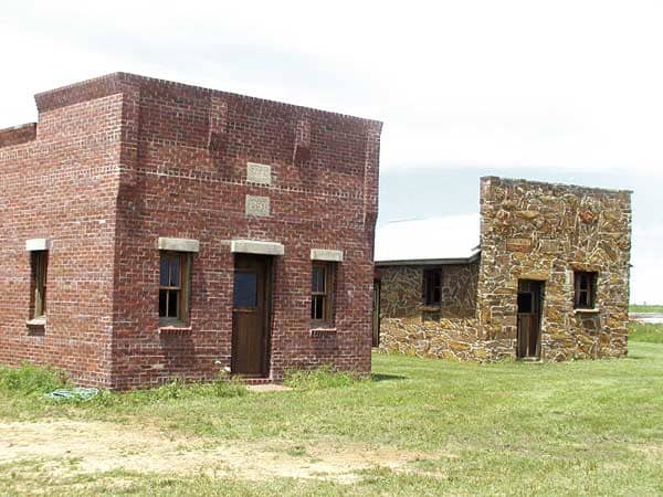 Oklahoma Attractions: Two buildings that were authentically recreated at Prairie Song Village Museum.