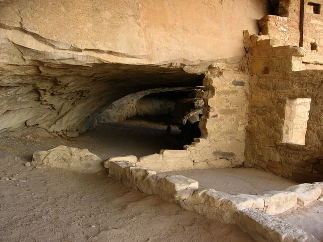 Tunnel Entry to Balcony House; crawl or stoop, depending on your height